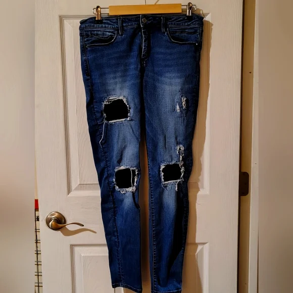 Bebe Honkytonk Wash Jeans - Size 30 (10) - Picture 1 of 10